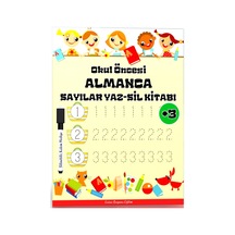 Okul Öncesi Almanca Sayılar Yaz-sil Kitabı