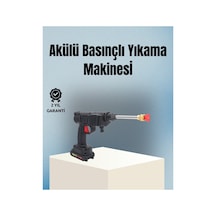 Taşınabilir Şarjlı Basınçlı Yıkama Tabancası Köpük Aparatlı Çok Renkli