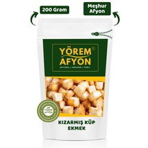 Yörem Afyon Meşhur Afyonkarahisar Ekşi Mayalı Tam Buğday Unu Köy Ekmeğinden Kızarmış Küp Ekmek Krutona 200gr.