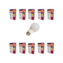 Osram Ledvalue 8.5w E27 Led Ampul 2700k Sıcak Sarı Işık, 806 Lümen, 60w Eşdeğer Enerji Tasarruflu Ampul 10'lu Paket Enerji Sınıfı F