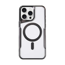 Newface - 383 - İphone 16 Pro Max Kılıf Boyi Magsafe Silikon Kapak - Edntrend - - Siyah Sıyah