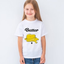 Bts Butter Tasarımlı Çocuk Tişört T-Shirt Mr-02 Çok Renkli