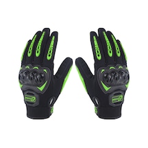 Teltree Cg666 Motosiklet Eldiveni - Dört Mevsim Kullanım, Nefes Alabilir Mesh, Pvc, Siyah-yeşil, M Boy