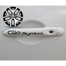 Clio Symbol Kapı Kolu Sport Sticker Yapıştırma 8 Adet