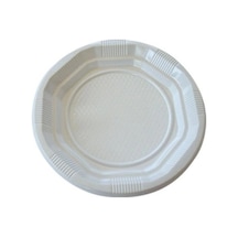 Plastik Tabak Kullan At Tabak 500'lü 19 Cm Beyaz Plastik Tabak
