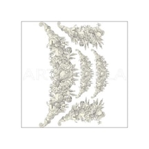 Artebella Büyük Dantel Kolay Transfer 1764k Koyu Zemin 23x34cm