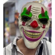Delirten Gülüş Psikopat Palyaço Temalı Joker Maskesi Standart