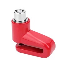 Kırmızı Motosiklet Bisiklet Anti Hırsızlık Tekerlek Disk Fren Kilidi Emniyet Disk Tekerlek Kilidi Dağ Yol Bisikleti Tuşları İle Asma Kilit