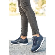 Erkek Bağcıklı Düz Comfort Rahat Taban Casual Sneaker Yürüyüş Spor Ayakkabı-4-laci-beyaz