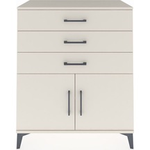 Hyperion Şifonyer Tek Raflı 3 Çekmeceli 2 Kapaklı 88x44x106 Aytaşı-aytaşı Aytası