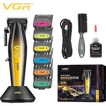 Vgr V-270 Profesyonel Saç Kesme Makinesi, 9000 Rpm Yüksek Hızlı Motor Ve Led Ekran