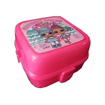 Lol Beslenme Kutusu Pembe 4 Bölmeli Lol Kız Figürlü 1 Adet Yemek Saklama Kabı Beslenme Çantası