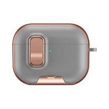 Apple Airpods Pro 3 3.nesil Rova Deri Kılıf - Rose Gold