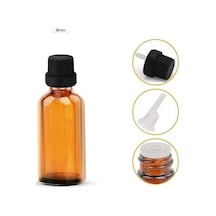 50Cc Kahverengi Cam Şişe.Tıpalı Kapak.İçten Damlalıklı. 100 Adet
