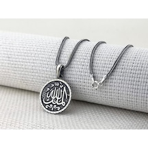 Mülki Allah Mülk Allah'ın Yazılı 925 Ayar Gümüş Kolye