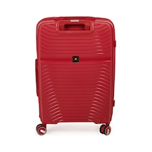 Hoffmannss Orta Boy Pp Valiz - Kırmızı - 58x43x23 Cm Çok Renkli