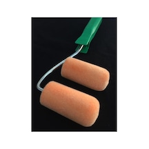 Iz Bırakmayan Kadife Kaplı Sünger Rulo Set / 2 Adet Kadife Kaplı Rulo 7 Cm + Rulo Sapı 27 Cm