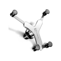 Wondernest Oatsbasf Araba Hava Çıkışı Yerçekimi Cep Telefonu Tutucu Snap-on Metal Braket Gümüş Gümüş