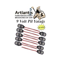 9 Volt Pil Yatağı 10 Adet 9v Pil Yuvası İkili 9v Pil Başlığı Pil Tutucu Okul Hobi Elektrik Deney
