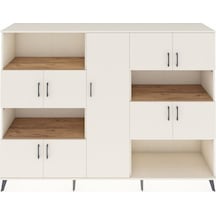 Hyperion Dolap 10 Raflı 9 Kapaklı 220x44x163 Aytaşı-aytaşı/çam Aytası/atlas Çam - Aytası