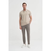 Cazador Slim Fit Bej Erkek T-shirt 42470 Bej