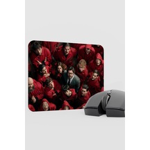 La Casa De Papel V1 22x18 Gaming Kauçuk Kaymaz Taban Mouse Pad Fare Altlığı