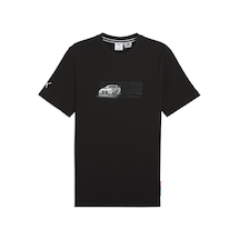 Puma 63062401 Bmw Mms Car Graphic Tee Erkek Spor Tişört SIYAH