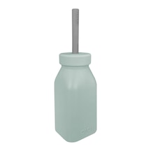 Oioi Şişe + Pipet 200ml River Green / Powder Grey