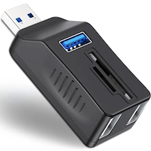 Alfais 6080 Usb 3.0 Hub 5 Port Çoklayıcı Sd Tf Micro Sd Mmc Kart Okuyucu Splitter Çevirici