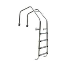 Açık Tip Flanş Bağlantılı Paslanmaz Çelik Kaymaz 5 Basamaklı Merdiven Aısı 304