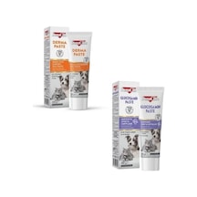 2'li Kedi Ve Köpek Bakım Seti: Glucosamine Eklem Destek + Derma Tüy Bakım Macunu