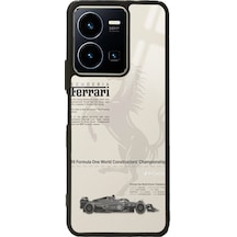 Vivo Y22s Ferrari Tasarımlı Glossy Telefon Kılıfı Çok Renkli