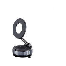Araba Araç İçi Telefon Tutucu Vakum Ve Manyetik Teknolojili 360 Dönen Sabit Ve Güçlü Tutucu Siyah