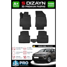 Opel Crossland 3d Pro Havuzlu Paspas 2020 Üzeri A+ Kalite 3ds-sdz102