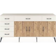 Arges Konsol 2 Raflı 6 Çekmeceli 3 Kapaklı 176x30x83 Aytaşı-çam/aytaşı Çam/aytaşı