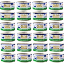 Nutri Feline Ton Balıklı, Tavuk Ve Ciğerli Mousse Tahılsız Yetişkin Kedi Konservesi 70 G X 24 Adet