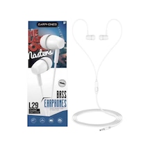 L29 Platoon Bass Earphones Kulaklık Beyaz 003692C