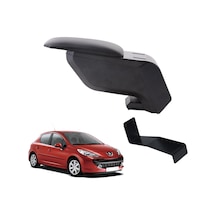 Peugeot 207 2006 Delmesiz Çelik Ayaklı Siyah Kolçak Kol Dayama