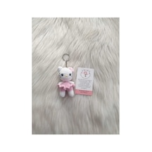Amigurumi Organik Örgü Oyuncak Anahtarlık Pembe