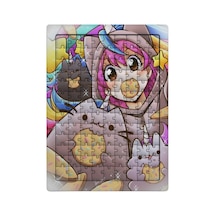 Ghostbastır Design Pusheen 99 Parça Ayaklı Puzzle Dekoratif Çocuk Yapbozu 048
