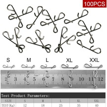 Balıkçılık Döner Snap S-xxl Düğümsüz Konektör Gümüş Hızlı L