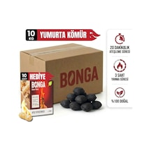 Briket Yumurta Kömür - 10 Kg + Hediye 10 Adet Kömür Tutuşturucu