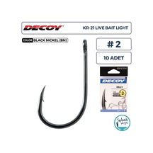 Decoy Kr-21 Live Bait Light Delikli Olta İğnesi Bn 2 10 Adet
