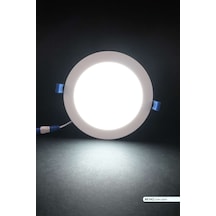 Ack Sıva Altı Yuvarlak Led Panel Armatür Beyaz Gövde 6500k Beyaz Işık 12w