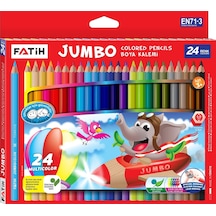 Fatih Fa33350kb24rtb Tam Boy Jumbo Renkli Kuru Boya, 24 Renk 124-Pembe