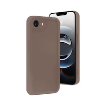 Uray Store Apple iPhone Uyumlu  16e Kılıf Viera Silikon - Kahverengi