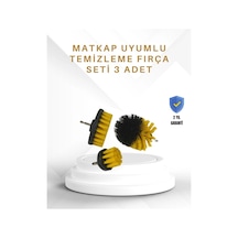 Yüksek Devirde Etkili Temizlik Sağlayan Matkap Ucu Fırça Seti