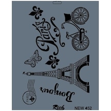 Rich New Seri N452 Stencil 35X25 Cm