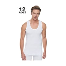 Erkek Beyaz Atlet 12'li 001