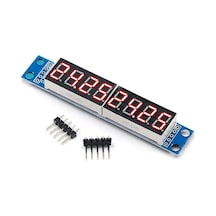 Max7219 8 Bit Hane Kırmızı 7 Segment Ekran 0.36 İnch Saat Seri Haberleşme Dijital Gösterge Display Alarm 8 Dijit A Genel